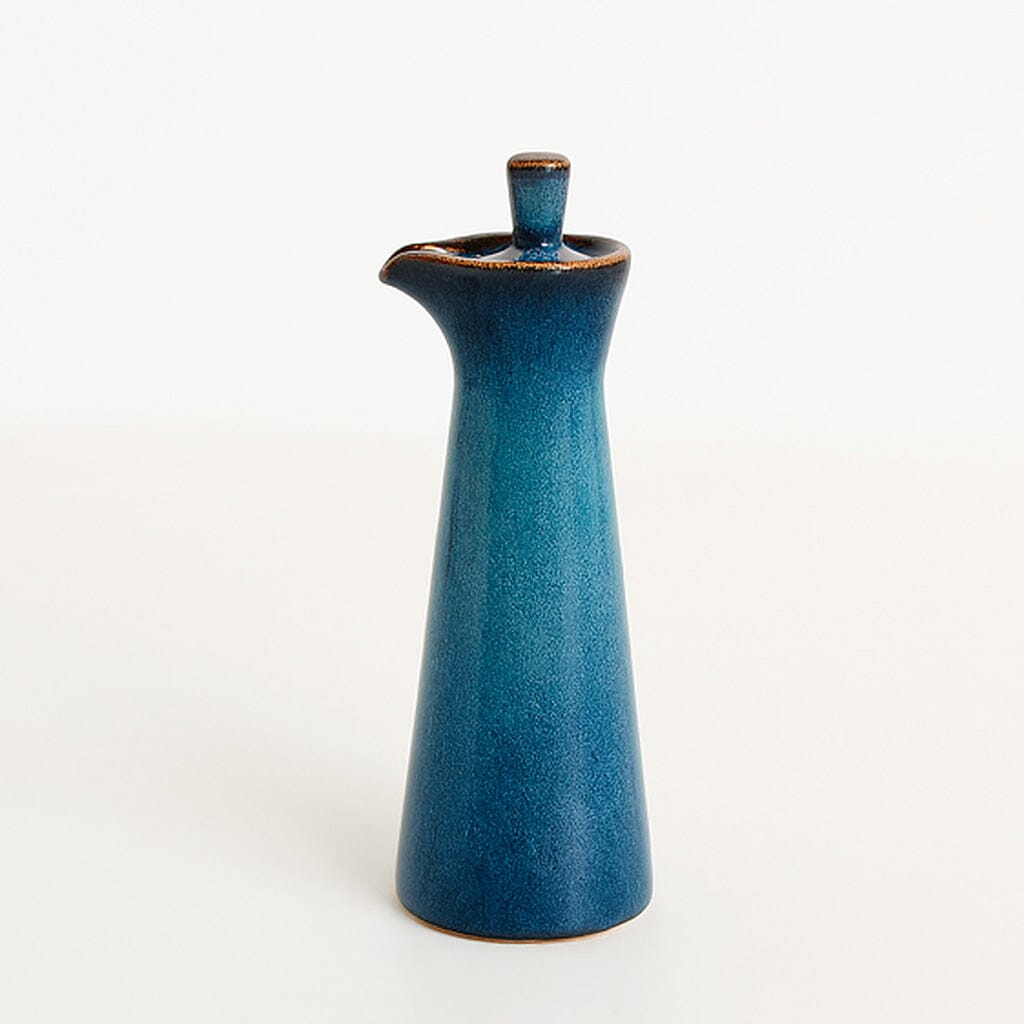 Aceitera De Cerámica Con Tapa Para Salsas Y Condimentos