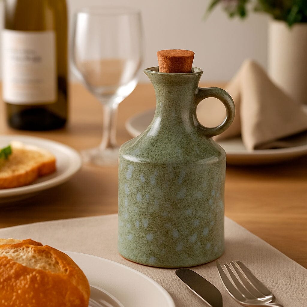 Aceitera de Cerámica con Tapón de Corcho 400ml