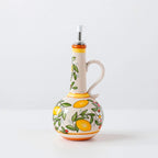 Aceitera de Cerámica Decorada con Tapa