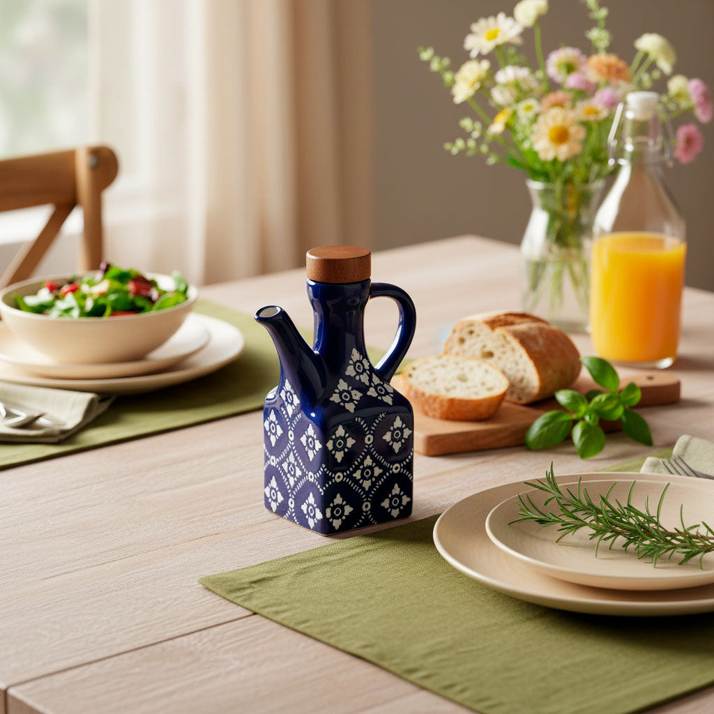 Aceitera de Cerámica Diseño Mediterráneo