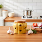 Ajero de Cerámica con Tapa de Bambú