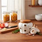 Ajero de Cerámica con Tapa de Bambú