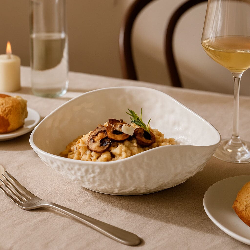 Bowl de Cerámica Orgánica para Servir y Decorar