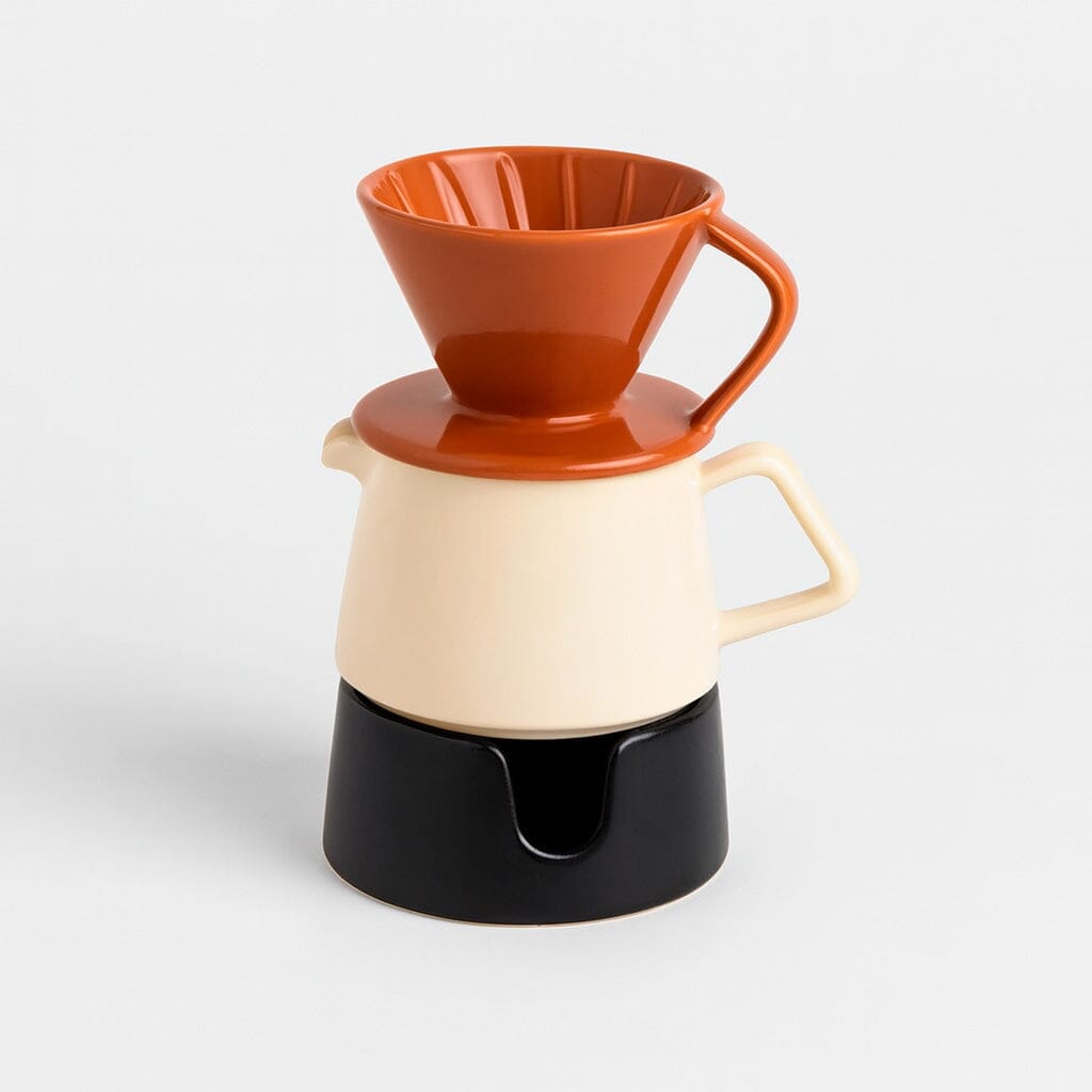 Cafetera Manual de Cerámica con Calentador de Vela