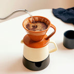 Cafetera Manual de Cerámica con Calentador de Vela