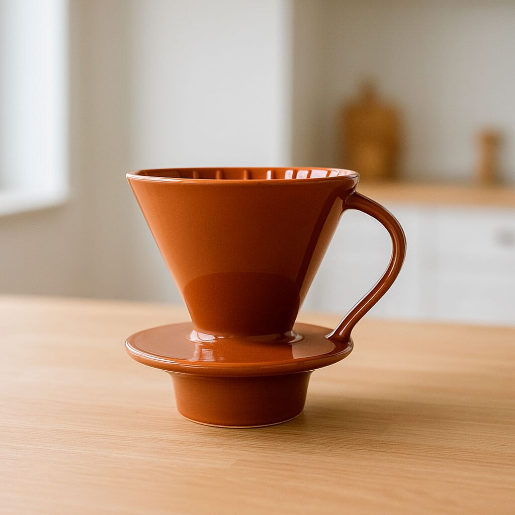 Cafetera Manual de Cerámica con Calentador de Vela