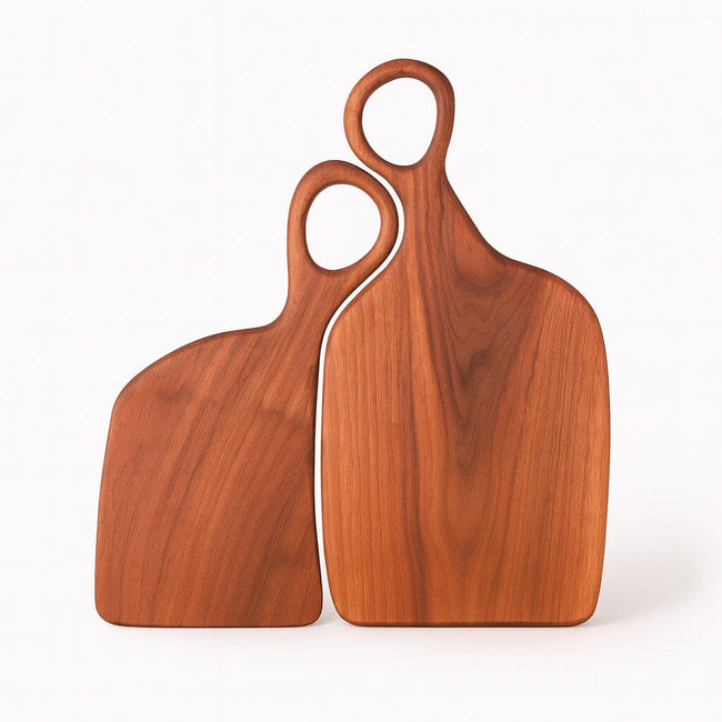 Conjunto De Tablas De Corte De Madera Con Asa 2 Piezas Hover Image