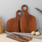 Conjunto De Tablas De Corte De Madera Con Asa 2 Piezas