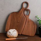 Conjunto De Tablas De Corte De Madera Con Asa 2 Piezas