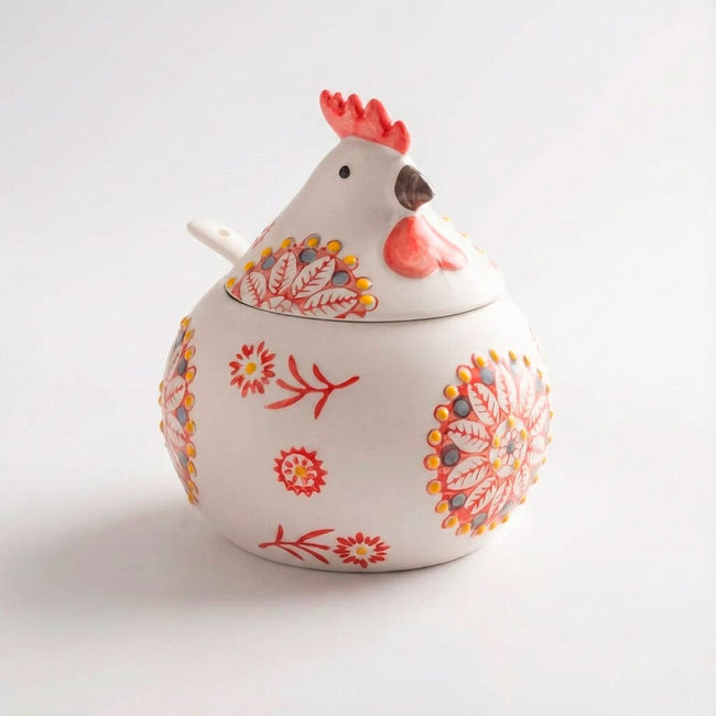Especiero de Cerámica en Forma de Gallina Hover Image
