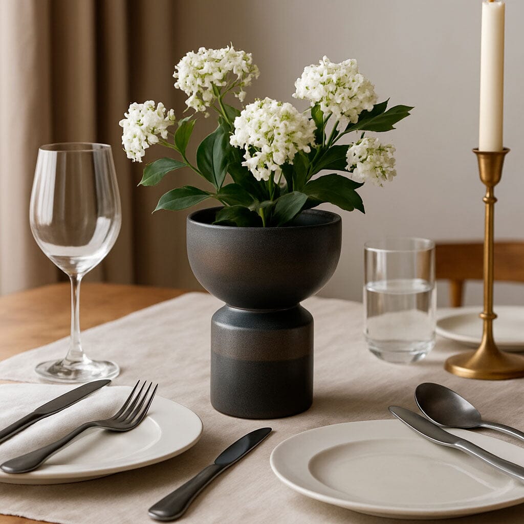 Florero de Cerámica en Pedestal 12,2 cm