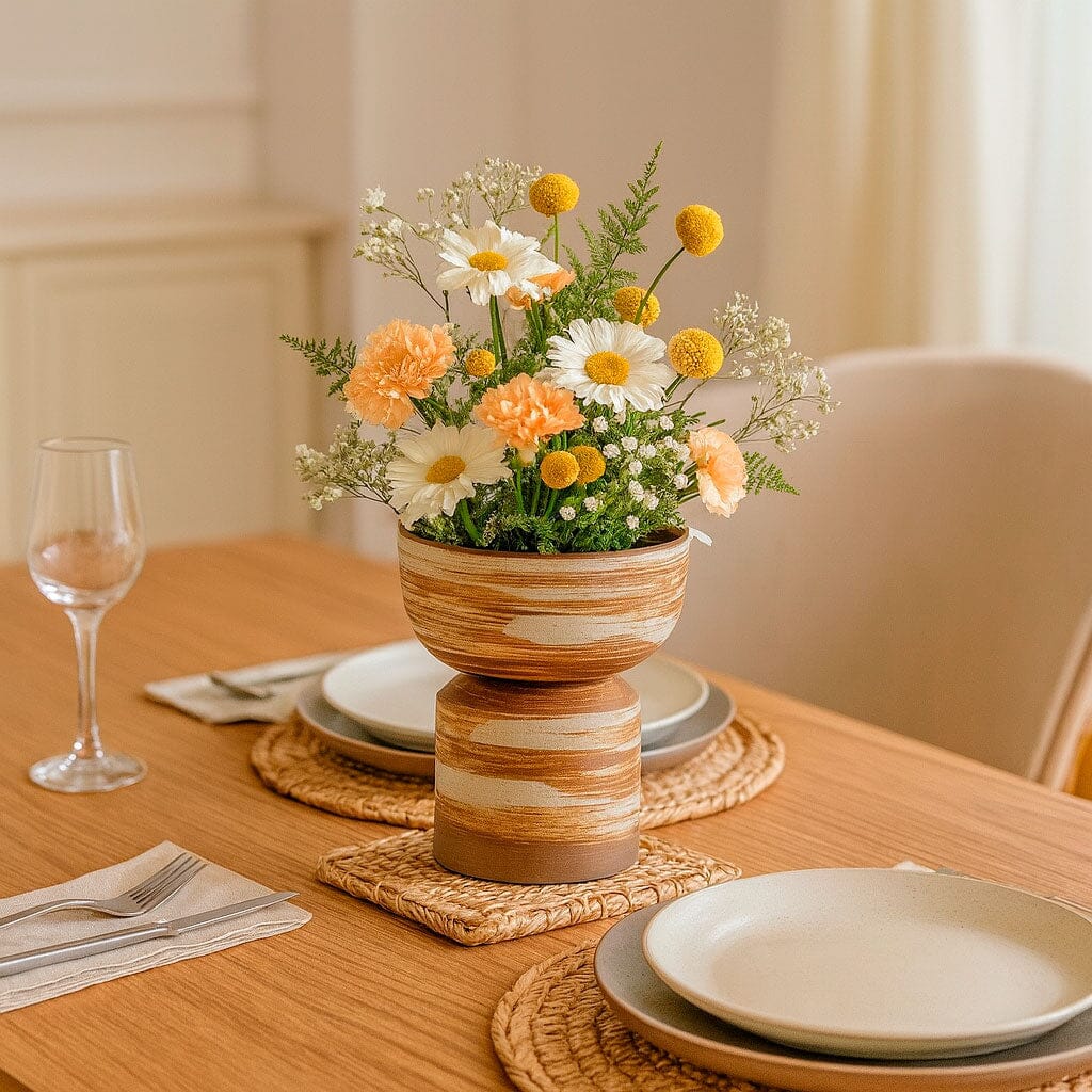Florero de Cerámica en Pedestal 12,2 cm