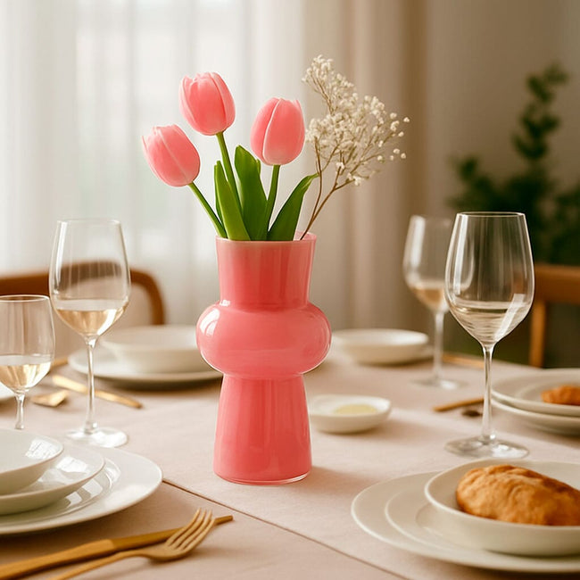 Florero de Vidrio Decorativo Minimalista 20 cm Main Image