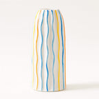 Jarrón Decorativo De Cerámica Con Pintura Colorida Para Centro De Mesa