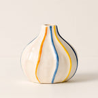 Jarrón Decorativo De Cerámica Con Pintura Colorida Para Centro De Mesa