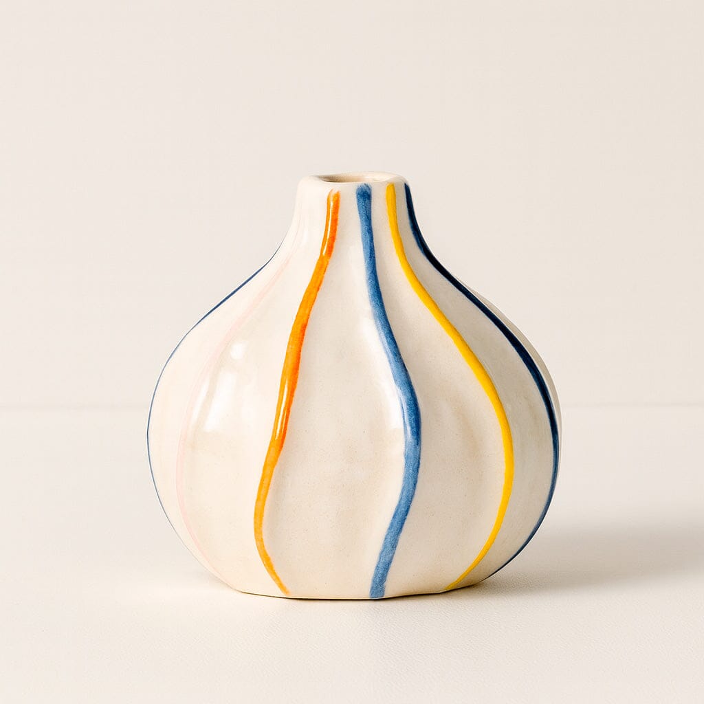 Jarrón Decorativo De Cerámica Con Pintura Colorida Para Centro De Mesa