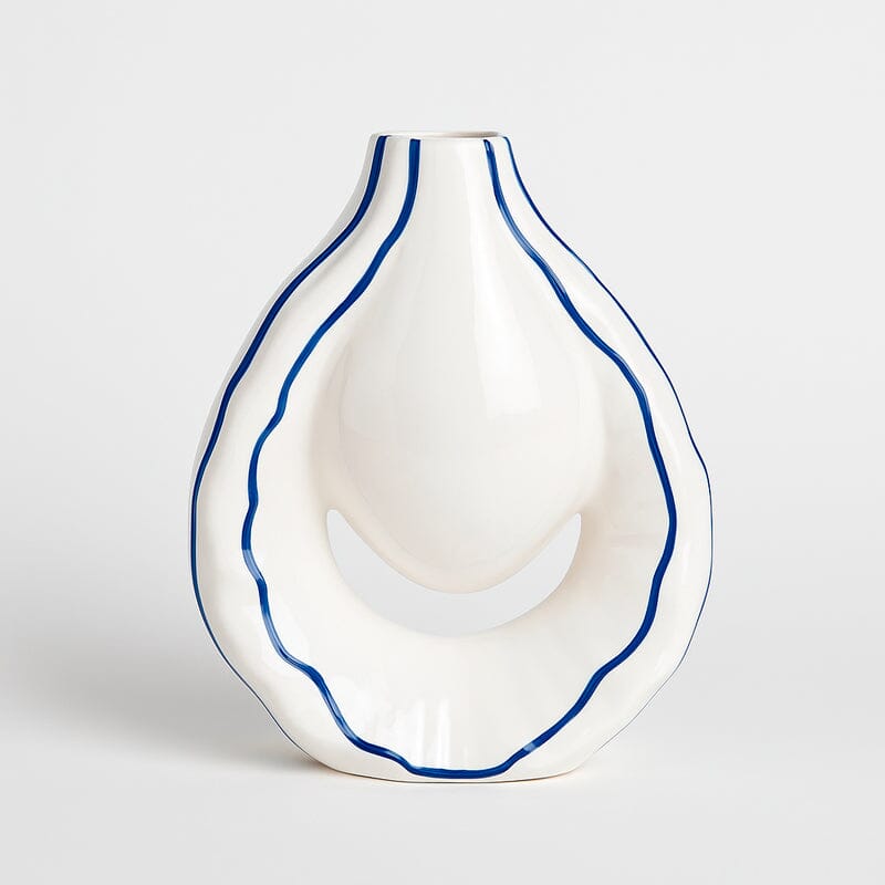 Jarrón Decorativo De Cerámica De Forma Orgánica