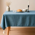 Mantel de Lino con Borlas