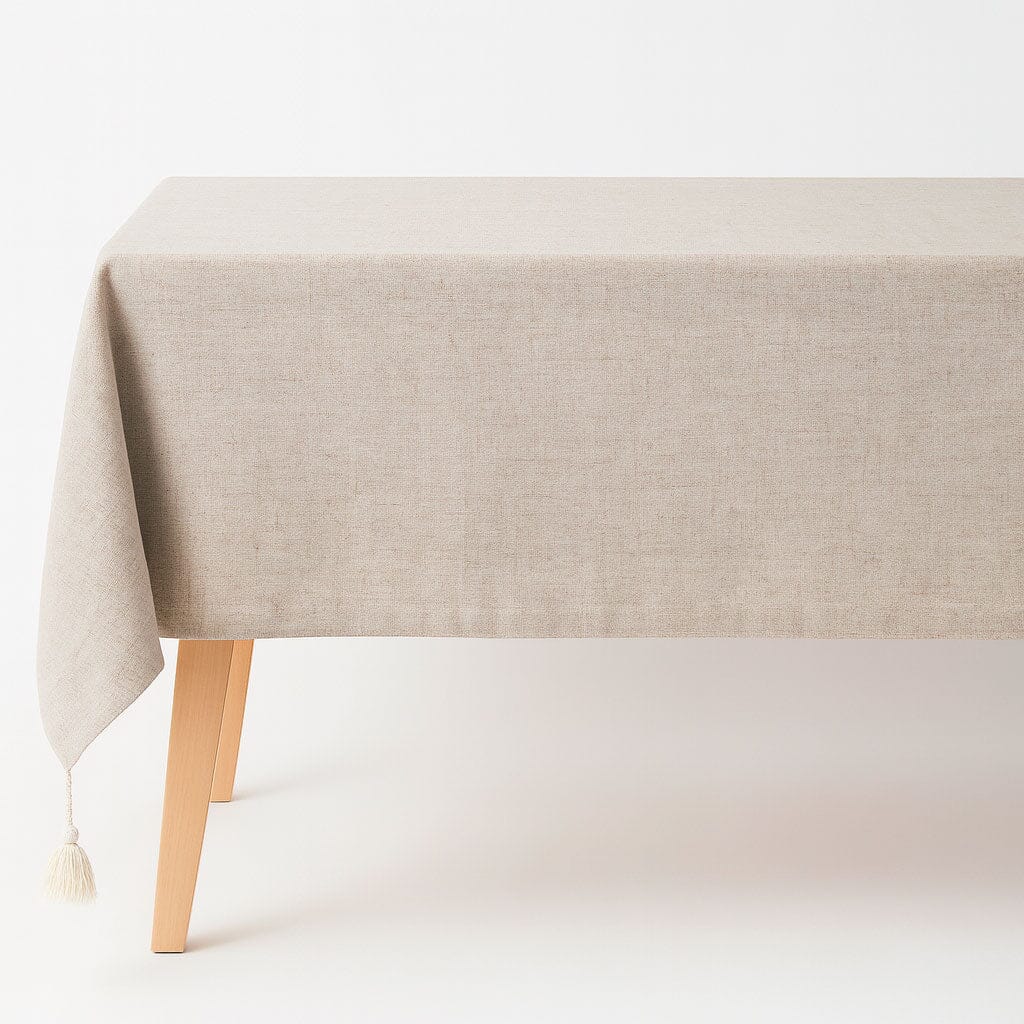 Mantel de Lino con Borlas