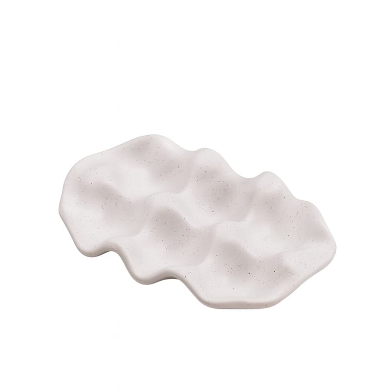 Porta Huevos De Cerámica Con Diseño Orgánico