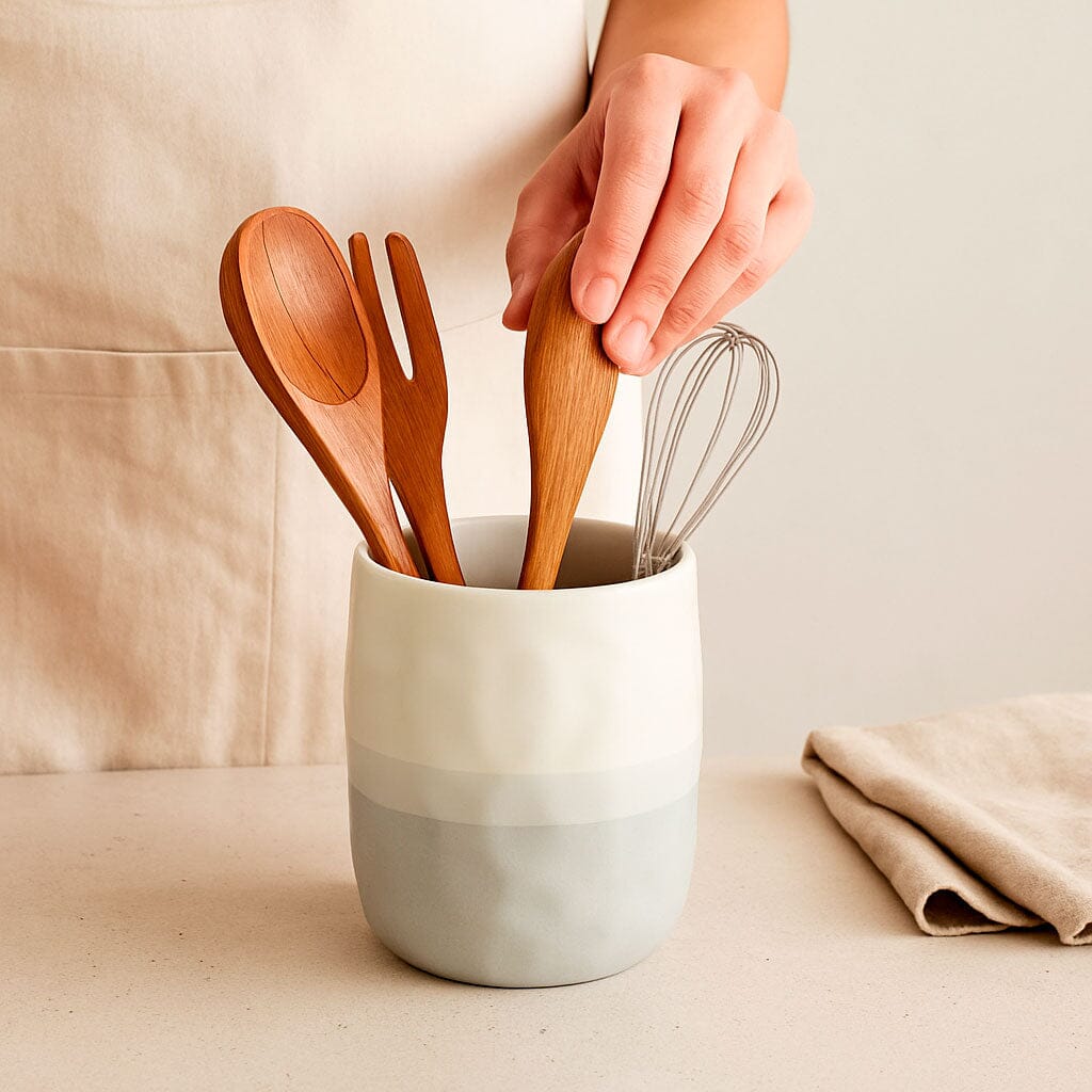 Porta Utensilios de Cocina de Cerámica