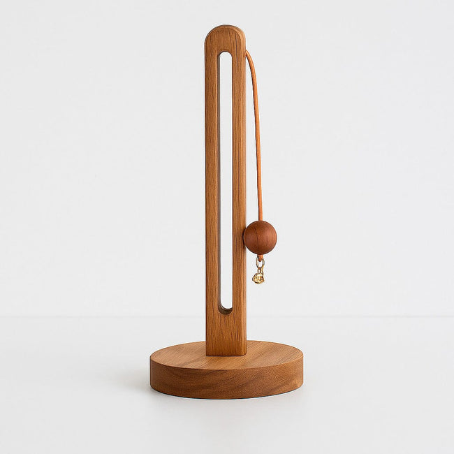 Portarrollos de Madera para Papel de Cocina con Esfera Decorativa Hover Image