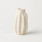 Portavelas de Cerámica con Textura Orgánica