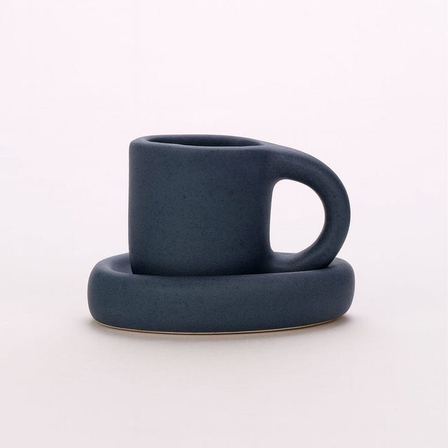 Portavelas de Cerámica en Forma de Taza Decorativa Hover Image