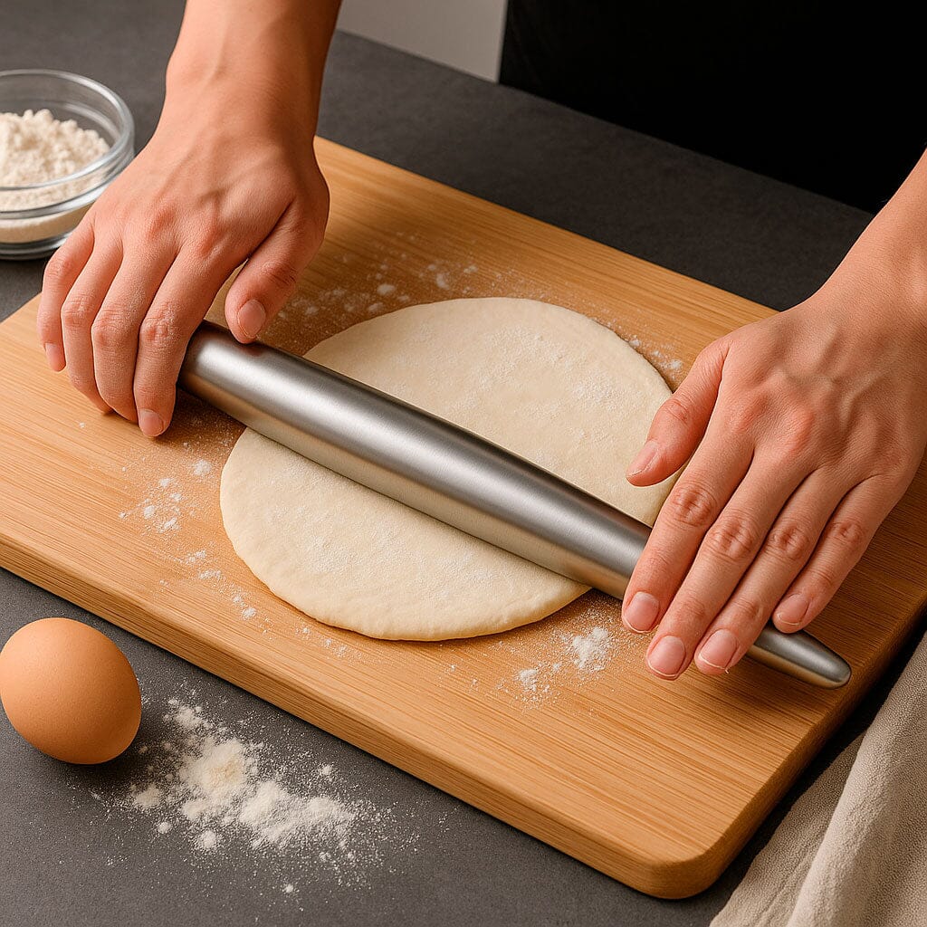 Rodillo De Cocina Profesional De Acero Inoxidable 30 cm