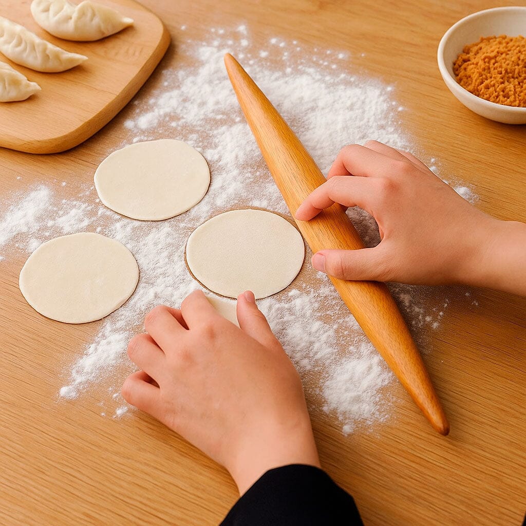 Rodillo de Madera para Pan y Pizza