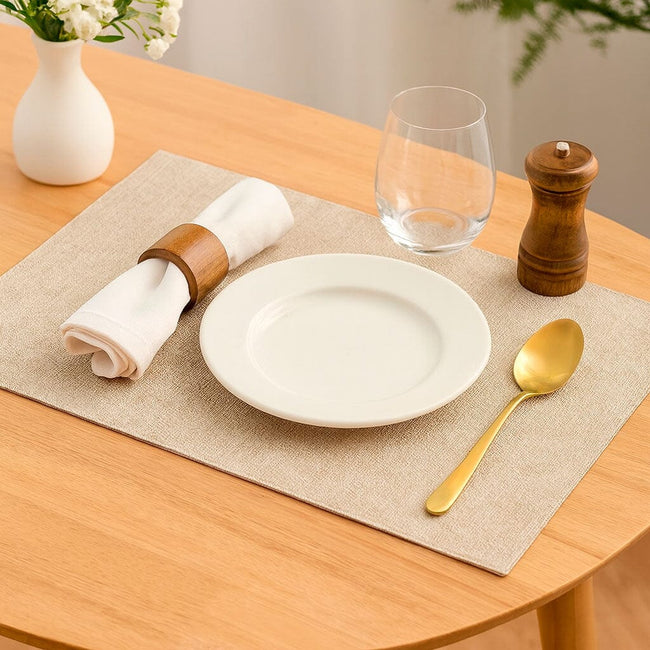 Set de 4 Manteles Individuales de Lino Rectangulares Main Image