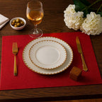 Set de 4 Manteles Individuales de Lino Rectangulares