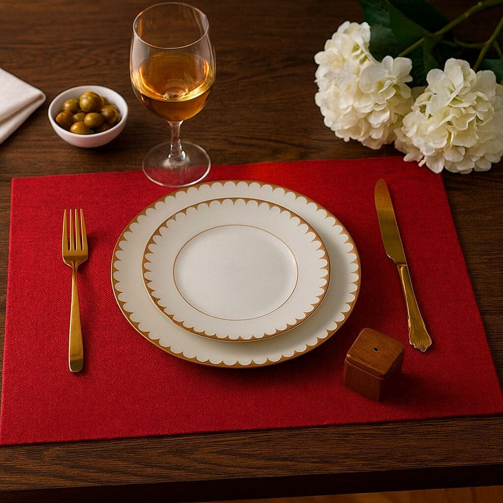 Set de 4 Manteles Individuales de Lino Rectangulares