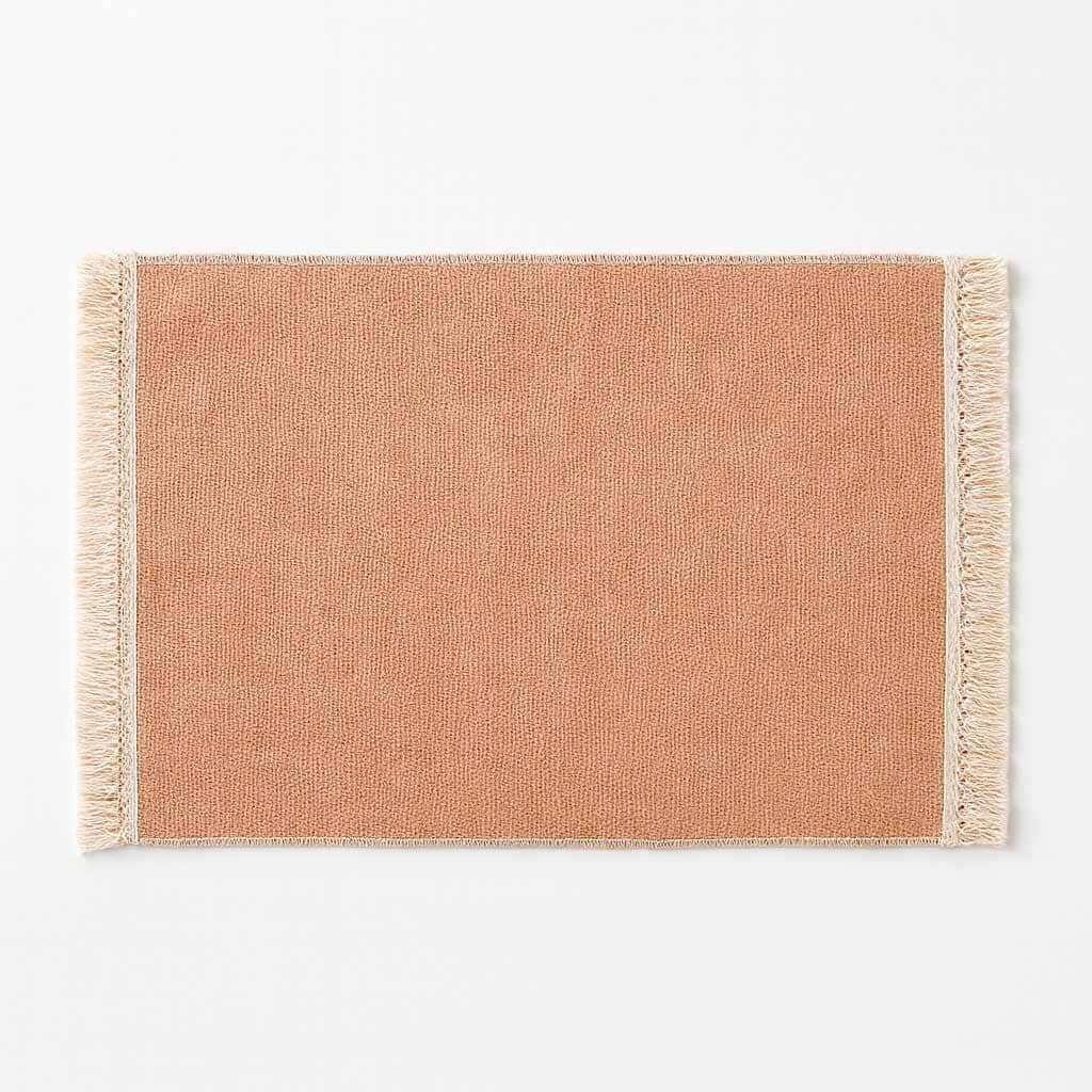 Set de Manteles Individuales de Lino con Flecos (4 Piezas)