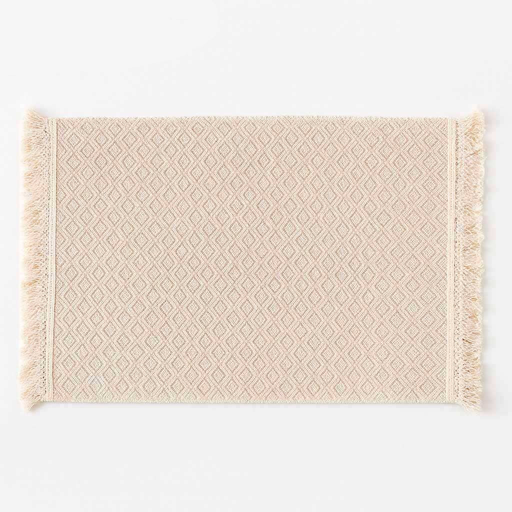 Set de Manteles Individuales de Lino con Flecos (4 Piezas)