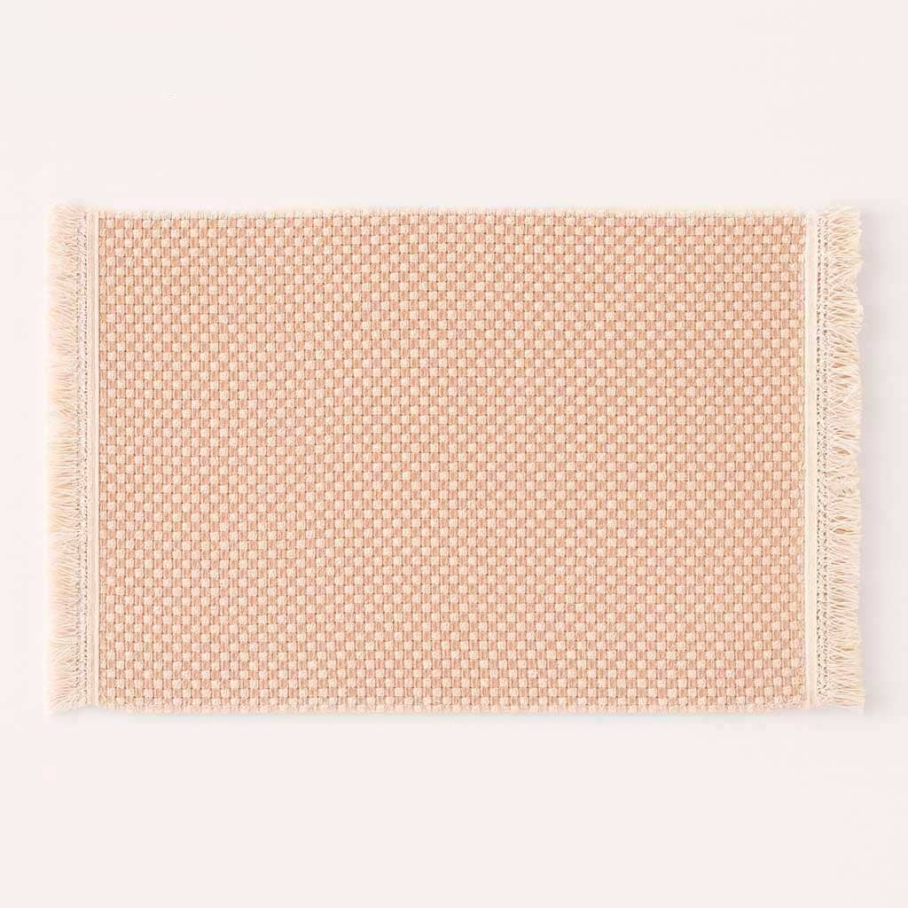 Set de Manteles Individuales de Lino con Flecos (4 Piezas)