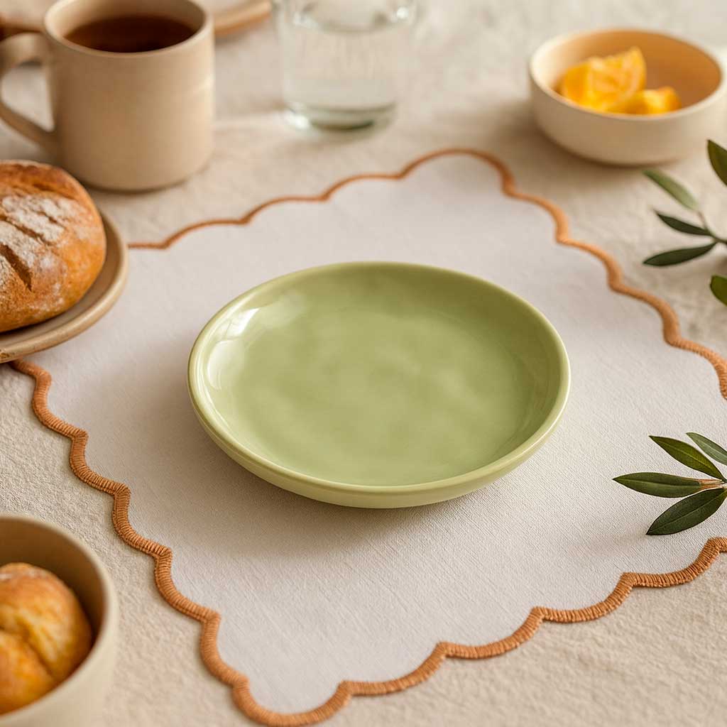 Set de Platos de Postre en Cerámica Colorida (3 Piezas)