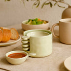 Set de Salseras de Cerámica con Soporte