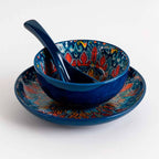 Set de Vajilla de Cerámica Colorida 3 Piezas