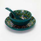 Set de Vajilla de Cerámica Colorida 3 Piezas