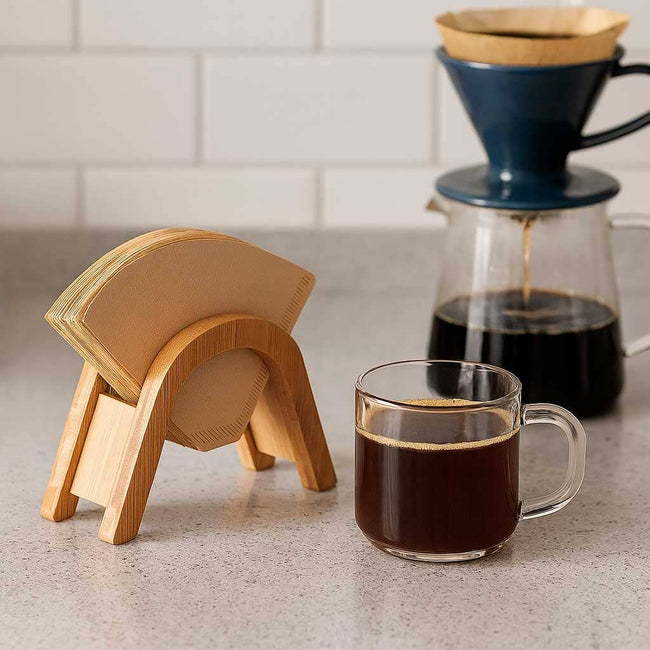 Soporte para Filtros de Café de Madera Minimalista Main Image