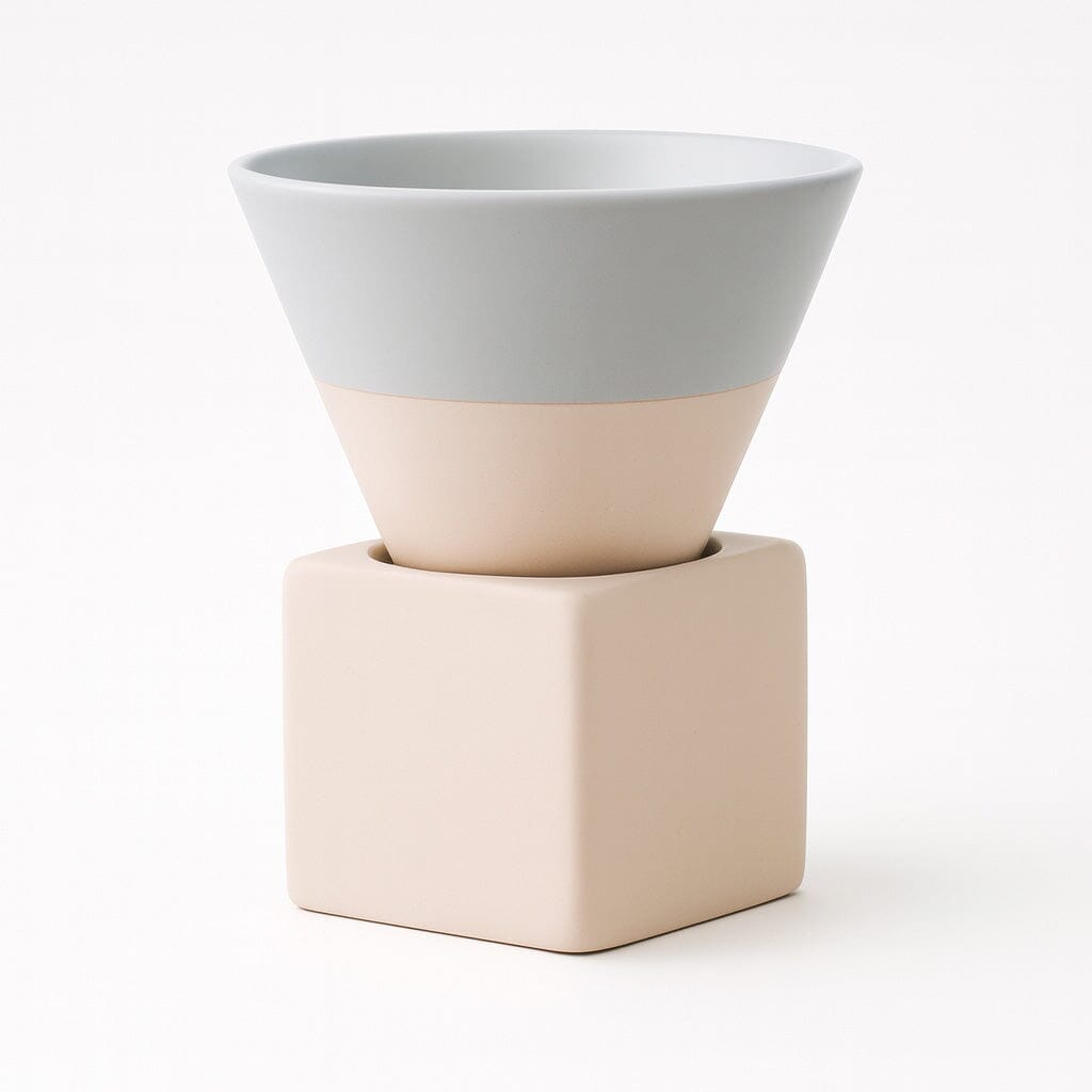 Taza De Café De Cerámica Con Base Cuadrada