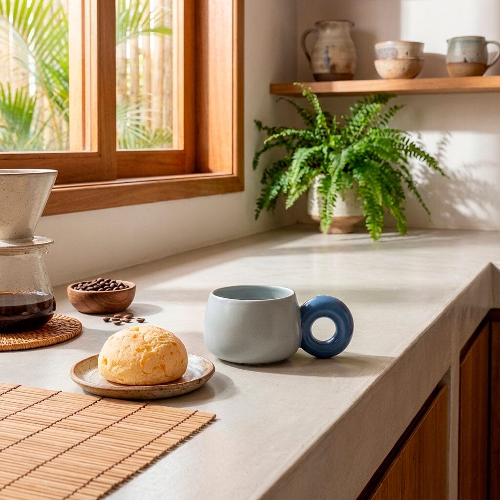 Taza de Cerámica con Asa Circular