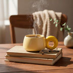 Taza de Cerámica con Asa Circular