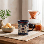 Taza de Cerámica con Diseño Floral