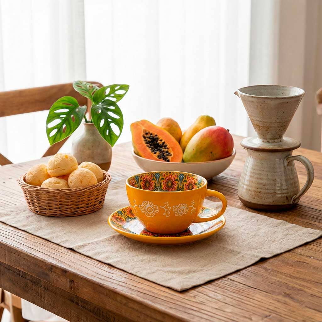 Taza de Cerámica con Estampado Mandala