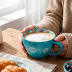 Taza de Cerámica con Estampado Mandala