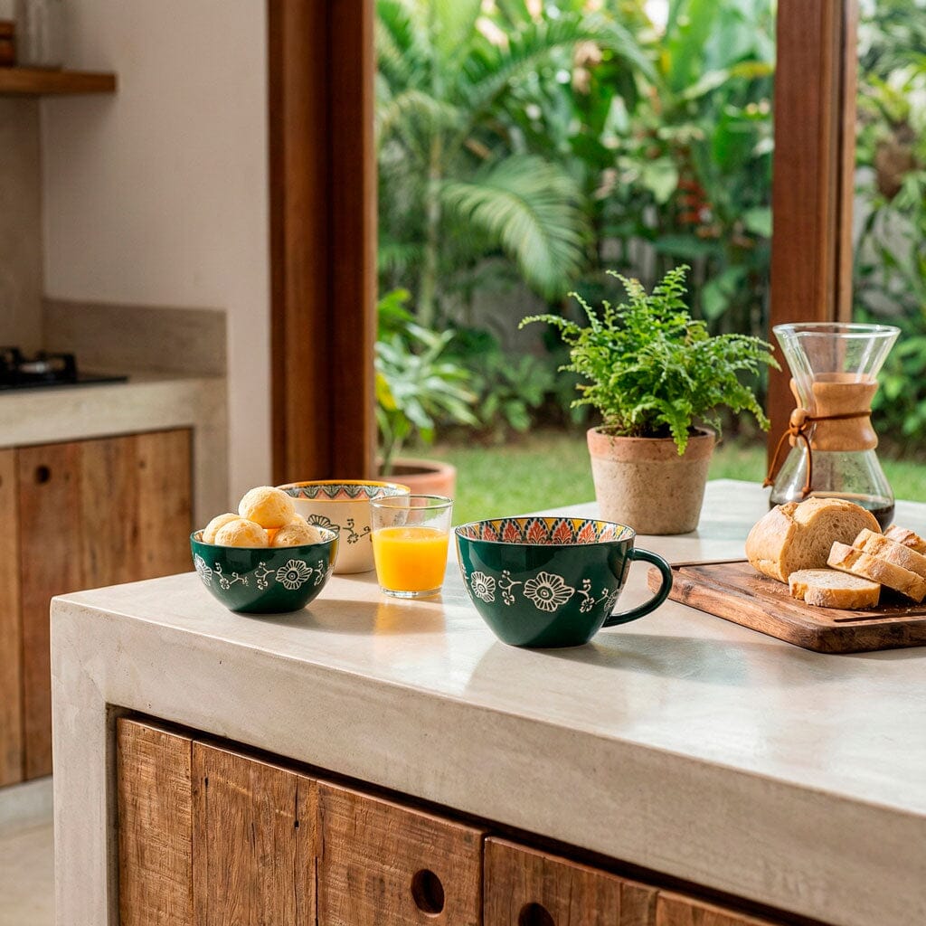 Taza de Cerámica con Estampado Mandala