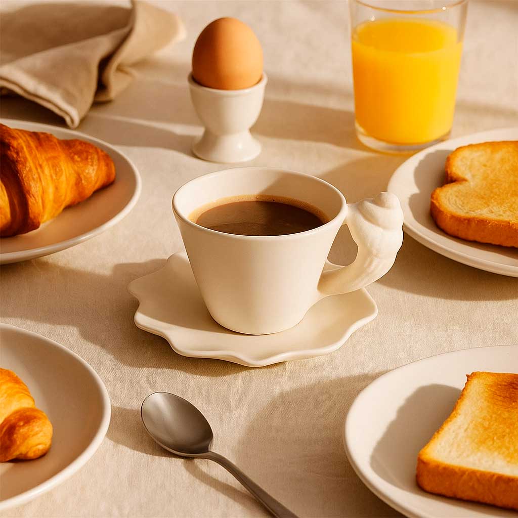 Taza de Cerámica Mate con Estilo Escandinavo