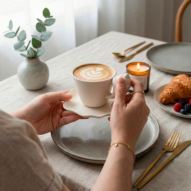 Taza de Cerámica Mate con Estilo Escandinavo Main Image